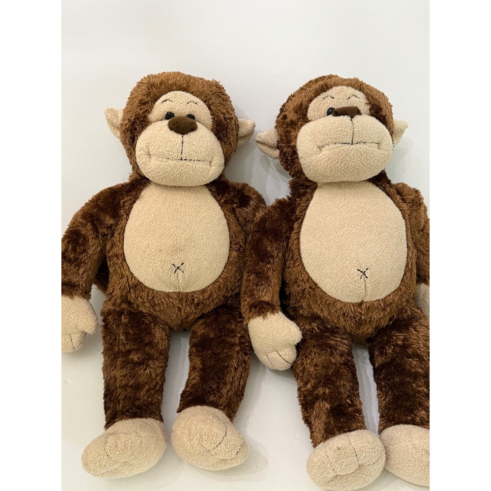 Build A Bear Marvelous Monkey Set Of 2 Plush Stuffed Animals 18" Retired